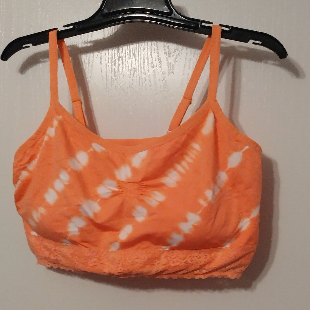 TORRID Curve Bralette Peachy Orange Tie Dye size 3